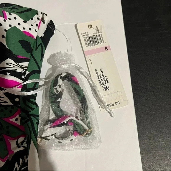 Anne Cole Womens Floral Sleeveless Halter Strap Pull-On One Piece Swimsuit NWT 6 - Picture 4 of 11